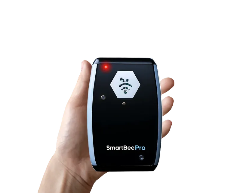 SmartBeePro held in a hand